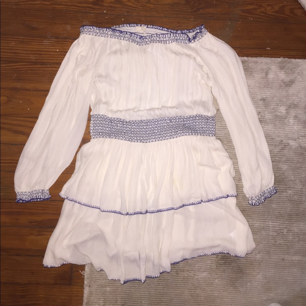 Off the shoulder smock dress